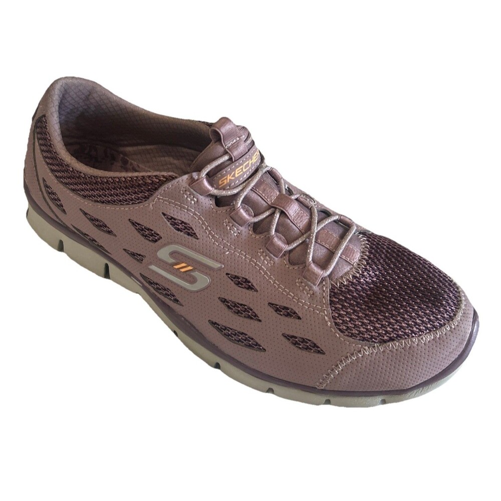 Skechers Womens 8.5 Gratis Breezy City Sneakers Shoes Purple 22773 Memory Mesh